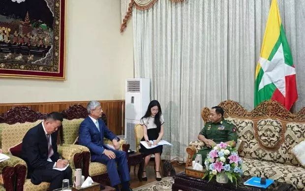 中国驻缅甸大使会见缅内政部部长