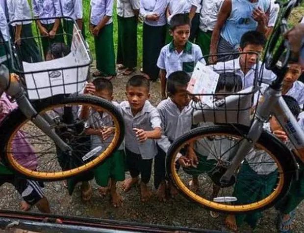 我国废弃的共享单车被缅甸低价回收做慈善