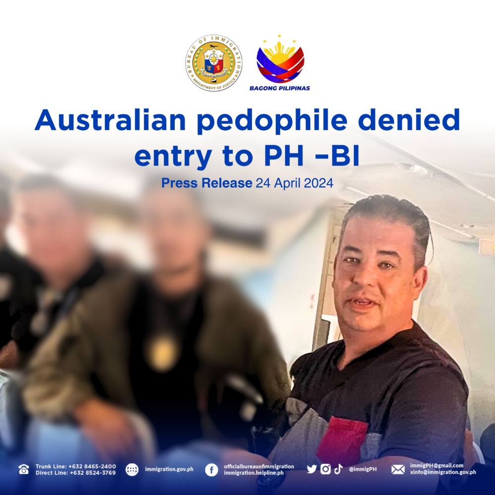 澳大利亚裔美国性犯罪者被禁止入境菲律宾