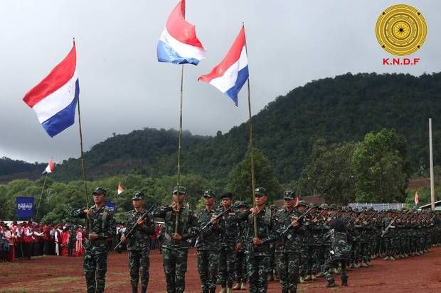 克耶民族保卫军成立两周年，对从缅北联合阵线获得宝贵武器表示感谢