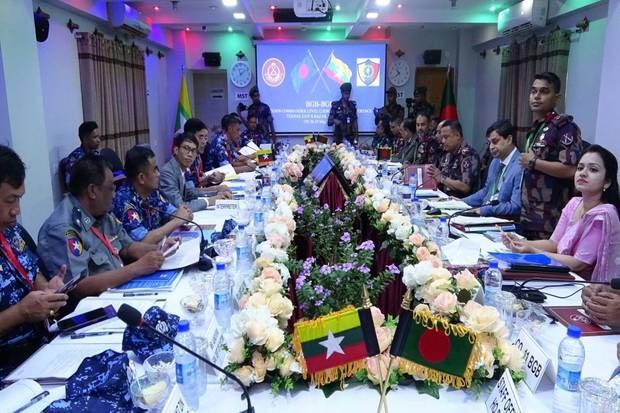孟加拉国边防卫队和缅甸边防警察举行会议